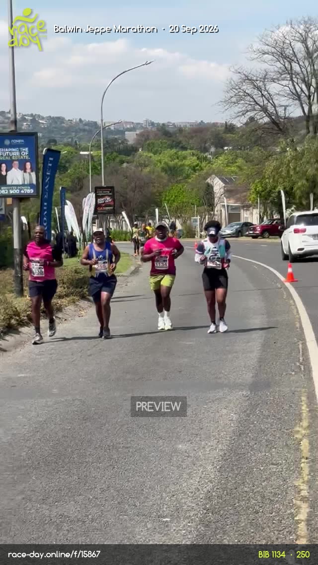 Runner Bib 250